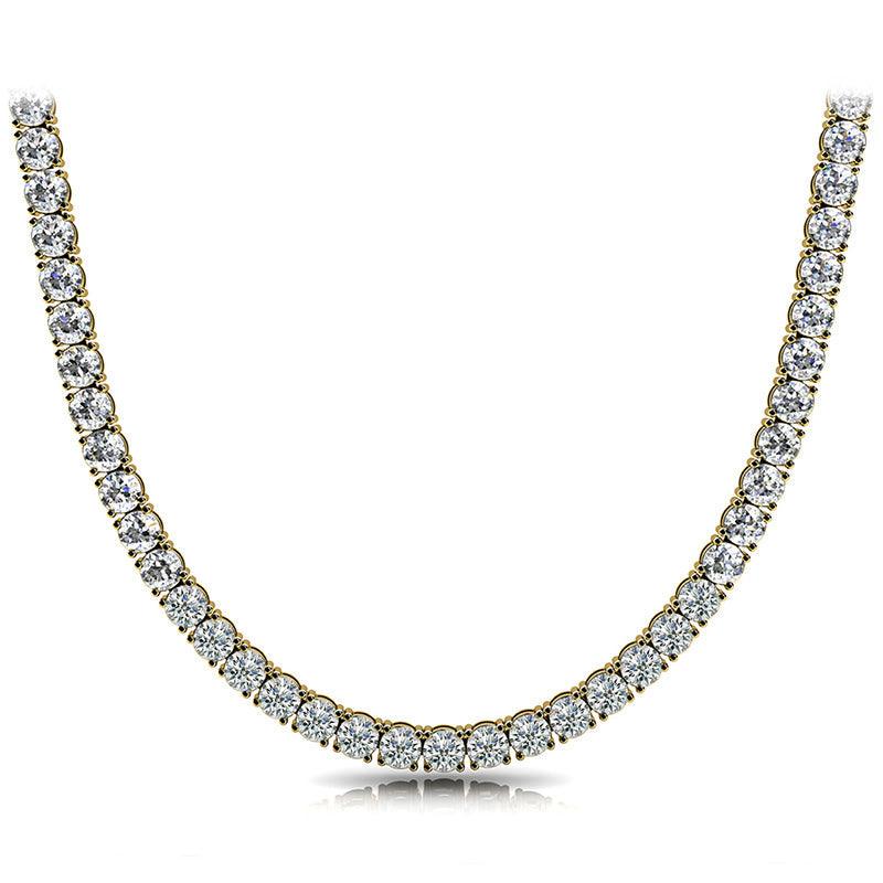 Riviera Diamond Necklace, 25 Carats, Yellow Gold