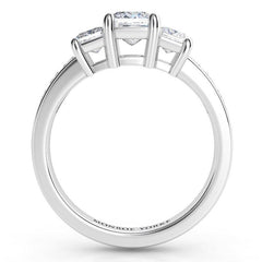 Robina Three Stone Ring Side View
