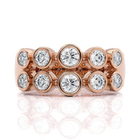 Roxy - Multi Diamond Dress Ring Rose Gold thumbnail 1