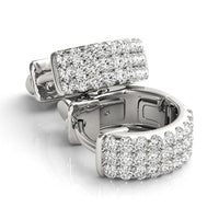 Sahara - Luxurious Three-row Diamond Huggies  0.50ct thumbnail 2