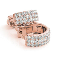 Sahara - Luxurious Three-row Diamond Huggies  0.50ct thumbnail 6