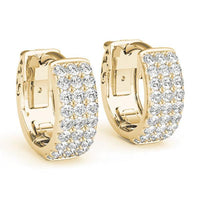 Sahara - Luxurious Three-row Diamond Huggies  0.50ct thumbnail 7
