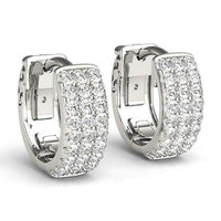 Sahara - Luxurious Three-row Diamond Huggies  0.50ct thumbnail 1