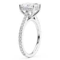 Seville - Radiant Cut Diamond Engagement Ring with Hidden Halo thumbnail 5