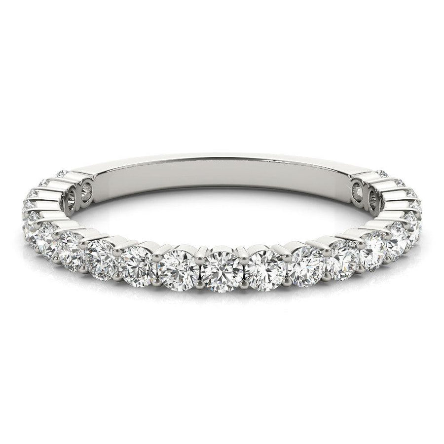 Skylar diamond wedding ring with round brilliant cut diamonds
