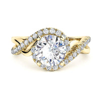 Tessa 18ct Yellow Gold Unique Diamond Engagement Ring thumbnail 1