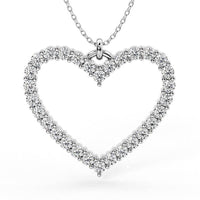 Thea Diamond Heart Shaped Pendant 0.45ct thumbnail 1