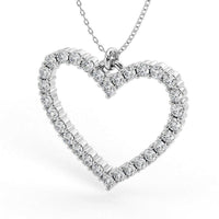 Thea Diamond Heart Shaped Pendant 0.45ct thumbnail 4