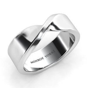 The Twist Wedding Band, view 2