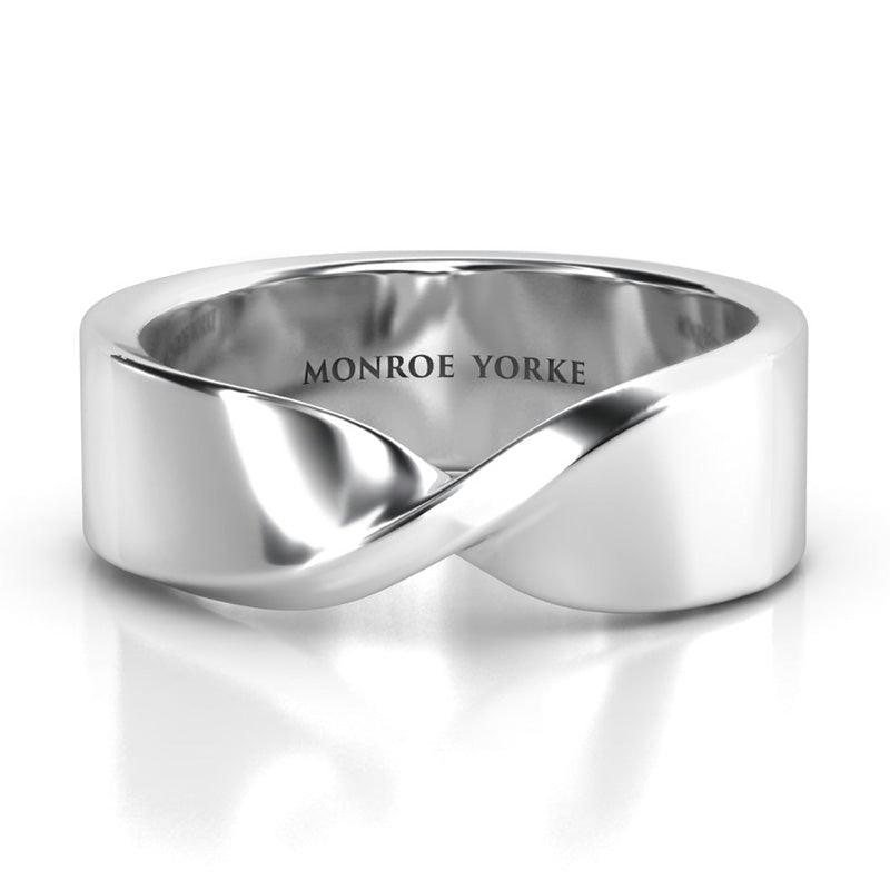 Unique wedding ring with a twist