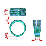 1.5 carat diamond ring. Vega - diamond ring with 5 rows of diamonds.  Ring measurements 