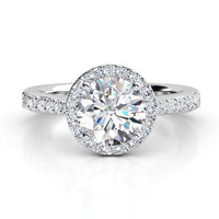 Victoria - Round Diamond Halo thumbnail 1