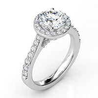 Victoria - Round Diamond Halo thumbnail 3