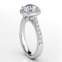 Victoria - Round Diamond Halo thumbnail 4
