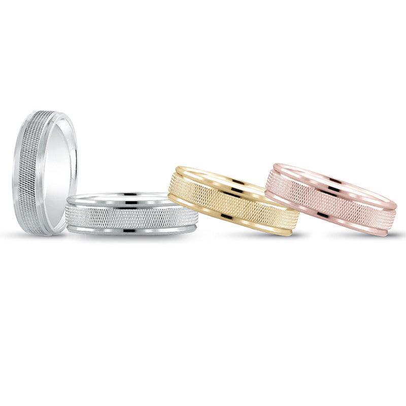 Xavier - Mens Wedding Ring.  Available in white gold, yellow gold, rose gold or platinum 