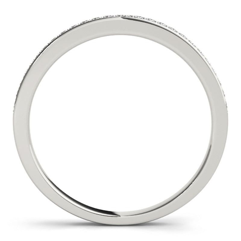 Zion - Diamond Wedding Ring. Side view