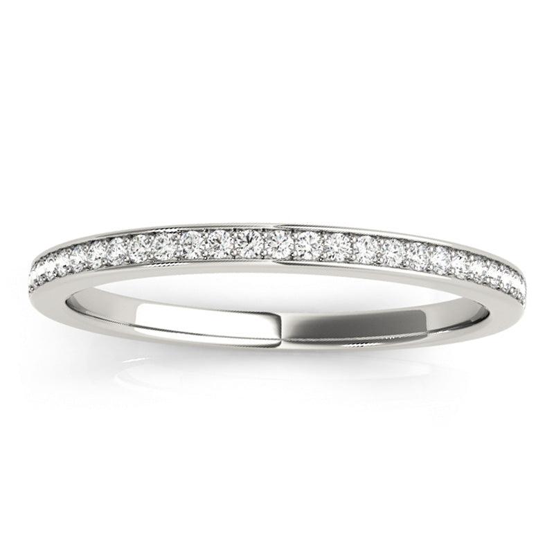 Zion - Diamond Wedding Ring. White gold or platinum